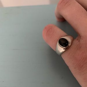 Black Onyx Sterling Silver Ring
